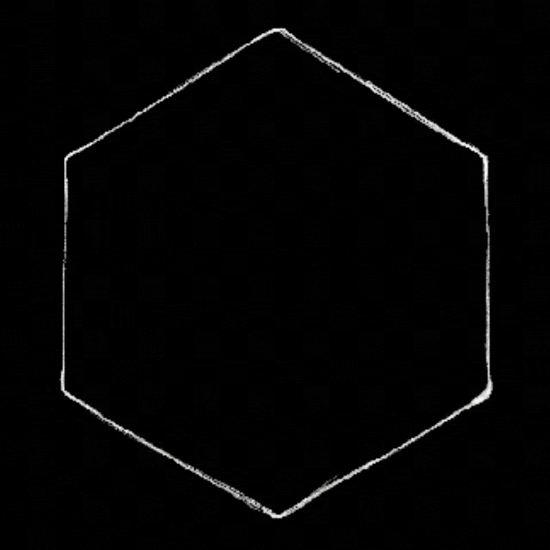 Initial sketch animation of Naude Bourn’s signature brand motif, The Whisper Gallery, shown in white outline on black background. An emblem found on the finishing of Naude Bourn pieces, elevating the luxury aesthetic.